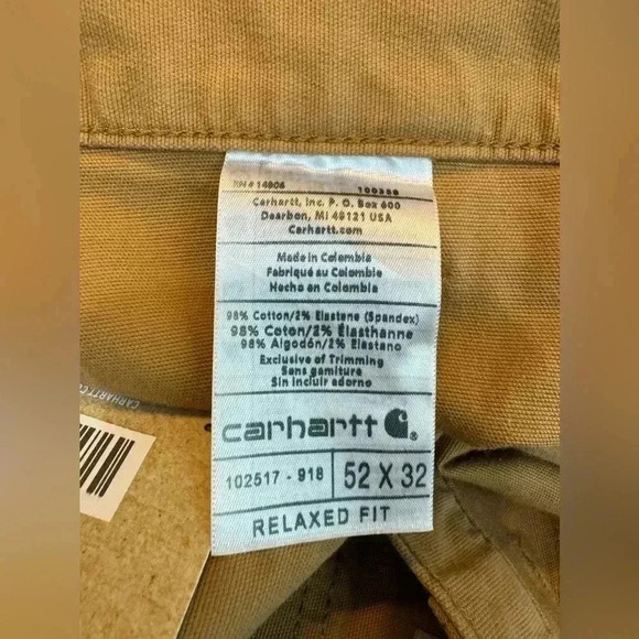 CARHARTT RUGGED FLEX® RELAXED FIT 5-POCKET JEAN SIZE 52 - Picture 11 of 11